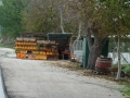 etale de mandarine en bord de route